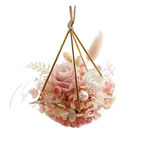 一心一人:永恒系列幾何鉆石永生花