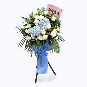 富貴吉祥:招財(cái)進(jìn)寶開業(yè)鮮花花籃