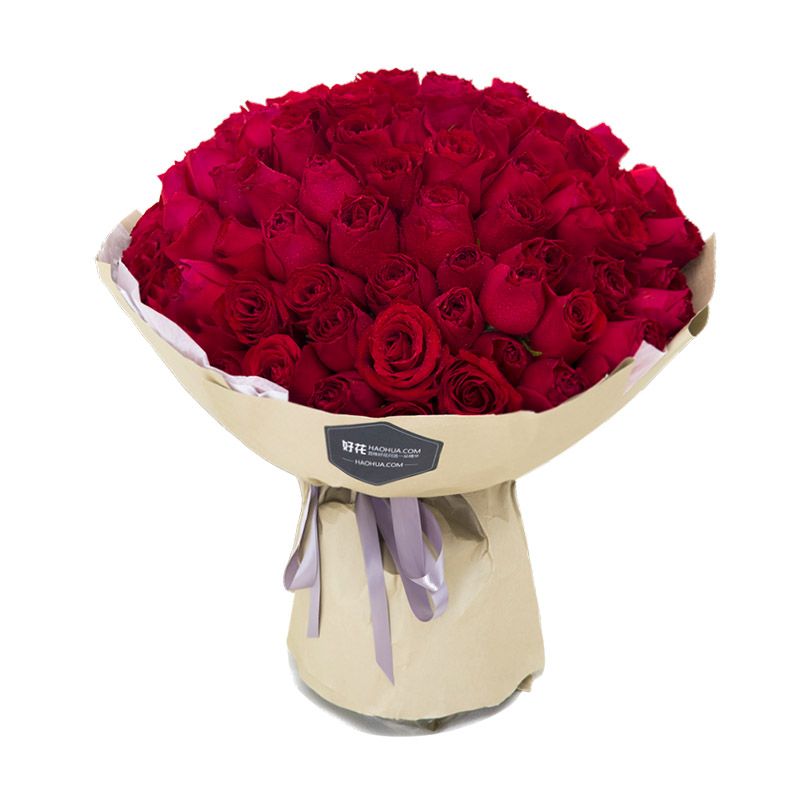 愛如晨曦:99枝紅玫瑰鮮花
